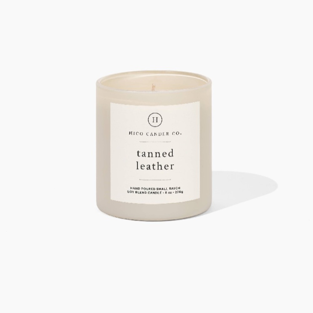 Hico Candle Company Tanned Leather Candle